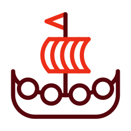 navire viking Icône