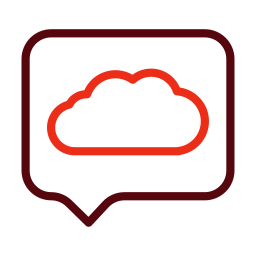 Cloud message icon