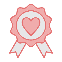 Ribbon badge icon