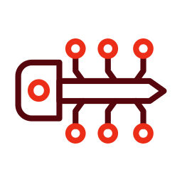 clé numérique Icône
