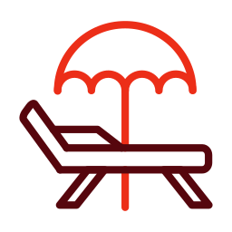 Deck chair icon