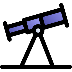icono de telescopio icono