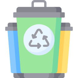 clasificación de residuos icono