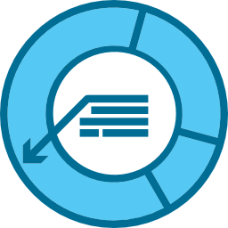 diagramme circulaire Icône