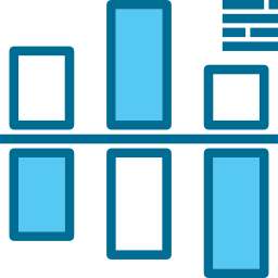 diagramme à bandes Icône