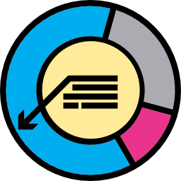 diagramme circulaire Icône