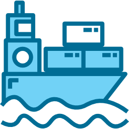 Cargo ship icon