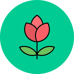 rode bloem icoon