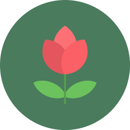 rote blume icon