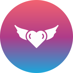 Heart wings icon