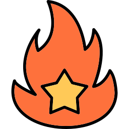 On fire icon