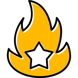 On fire icon