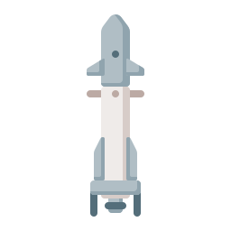 rakietowy samolot transportowy ikona