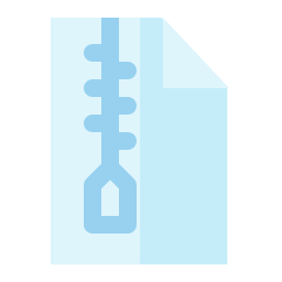 Zip file format icon