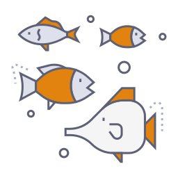 des poissons Icône