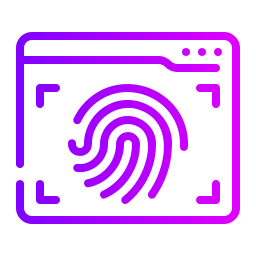 Finger scanner icon