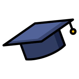 czapka absolwenta ikona