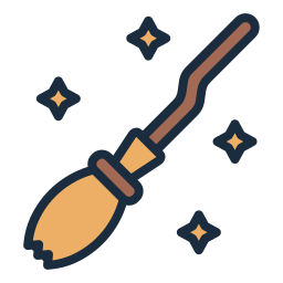 Magic broom icon
