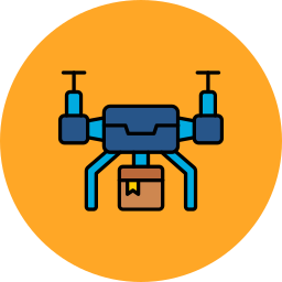 Drone delivery icon