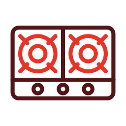 estufa de cocina icono