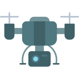 Camera drone icon