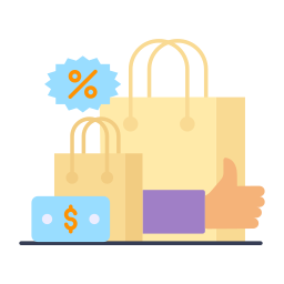 Shopping bags icon