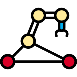 braccio robotico icona