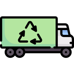 Recycling truck icon