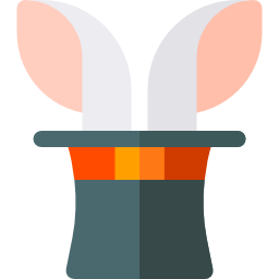 cappello da coniglio icona