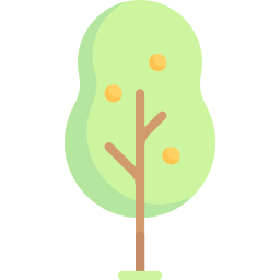 Árbol de frutas icono