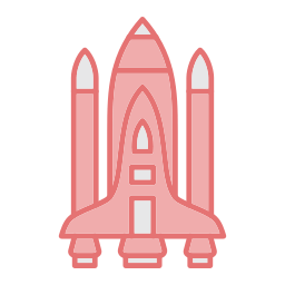 fusée spatiale Icône