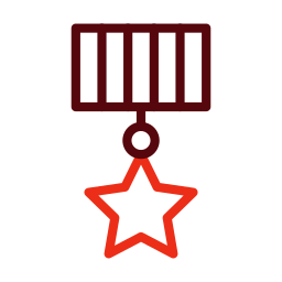 medalha estrela Ícone