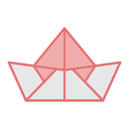 Paper boat icon