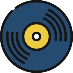 disco de vinilo icono