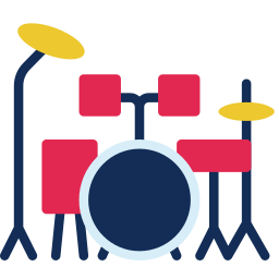 Drum kit icon