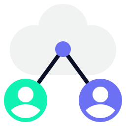 Cloud communication icon