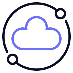 Cloud networking icon
