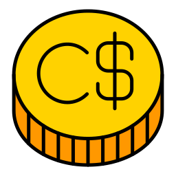 Canadian dollar icon