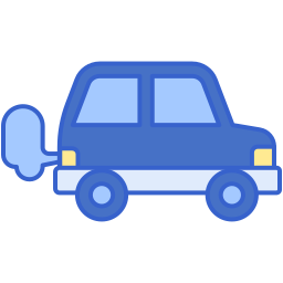 Car emission icon