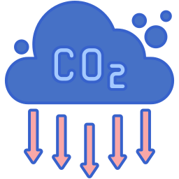 Выбросы СО2 иконка