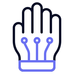 rękawiczki vr ikona