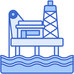 Нефтяная платформа иконка