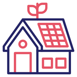 Eco house icon