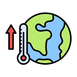 Global warming icon