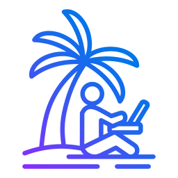 Digital nomad icon