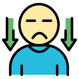 Sad face icon