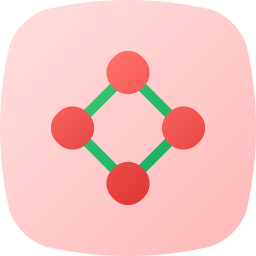 griglia circolare icona