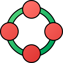 cirkel raster icoon