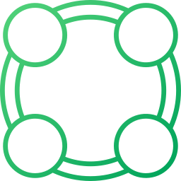cuadrícula circular icono