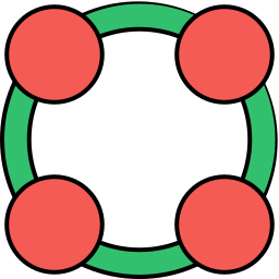 cirkel raster icoon